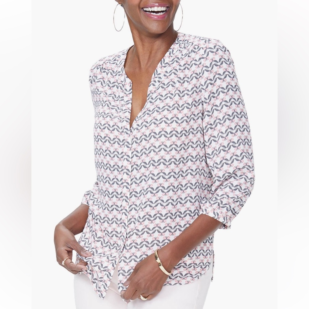 NYDJ Pintuck Blouse - Size S